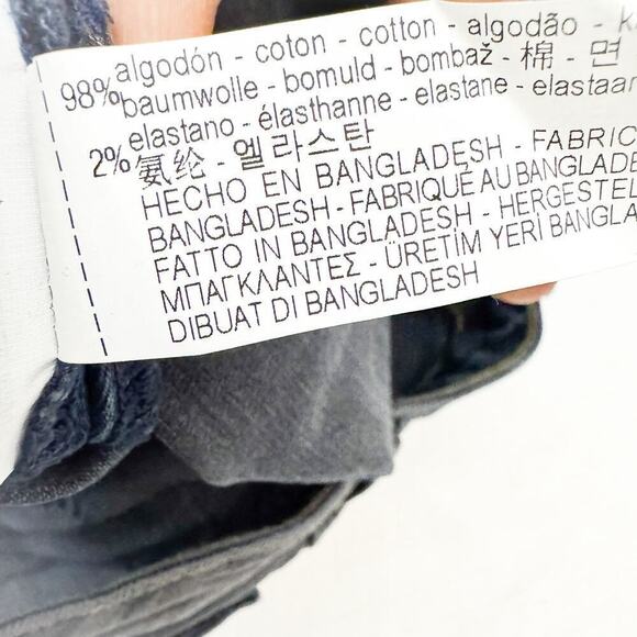 Zara Mid Rise Skinny Camouflage Patterned Print Denim Jeans Raw Hem Size 40 US8 - Picture 7 of 8